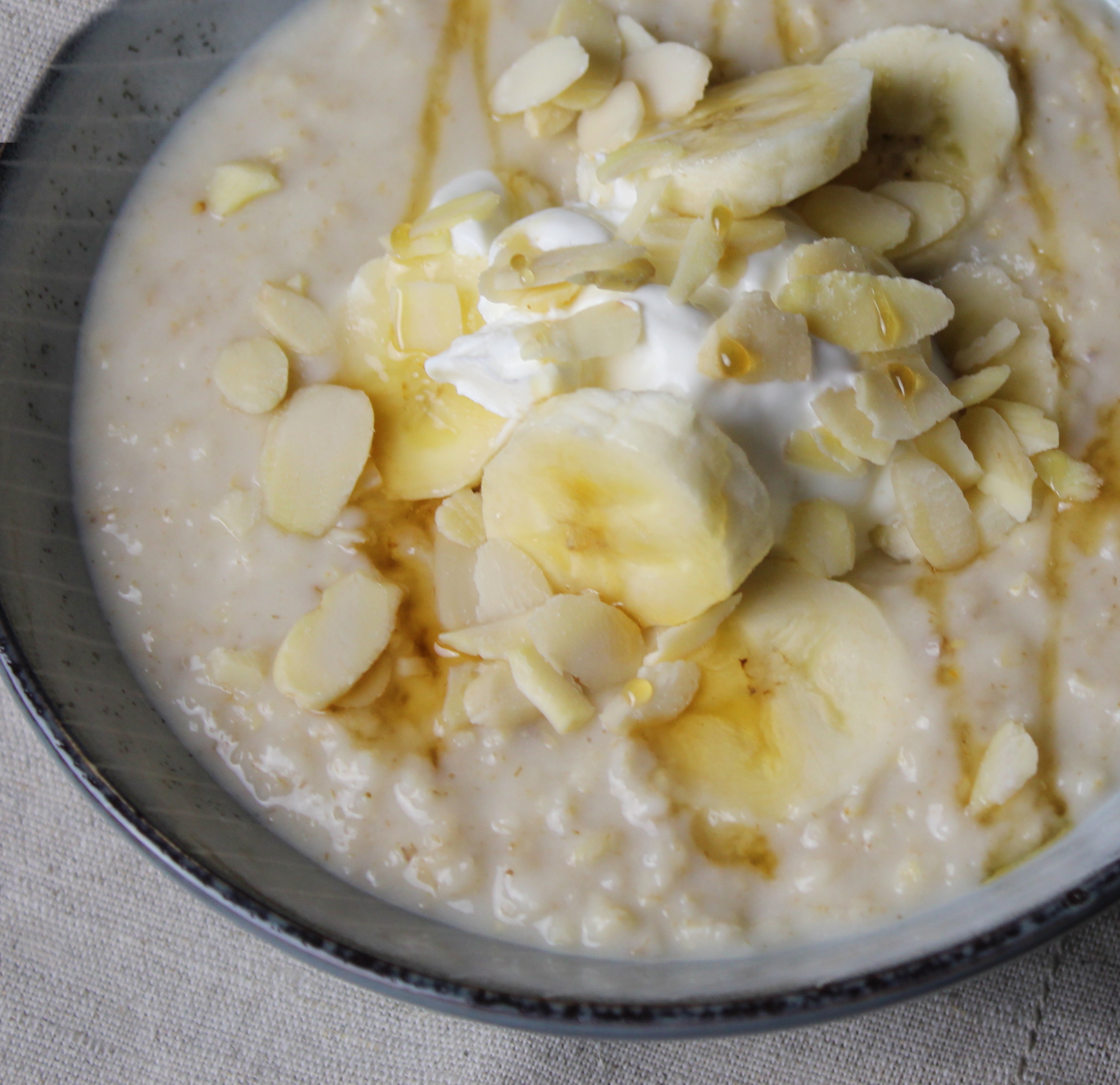 Almond and banana porridge The Lifestyle Circle